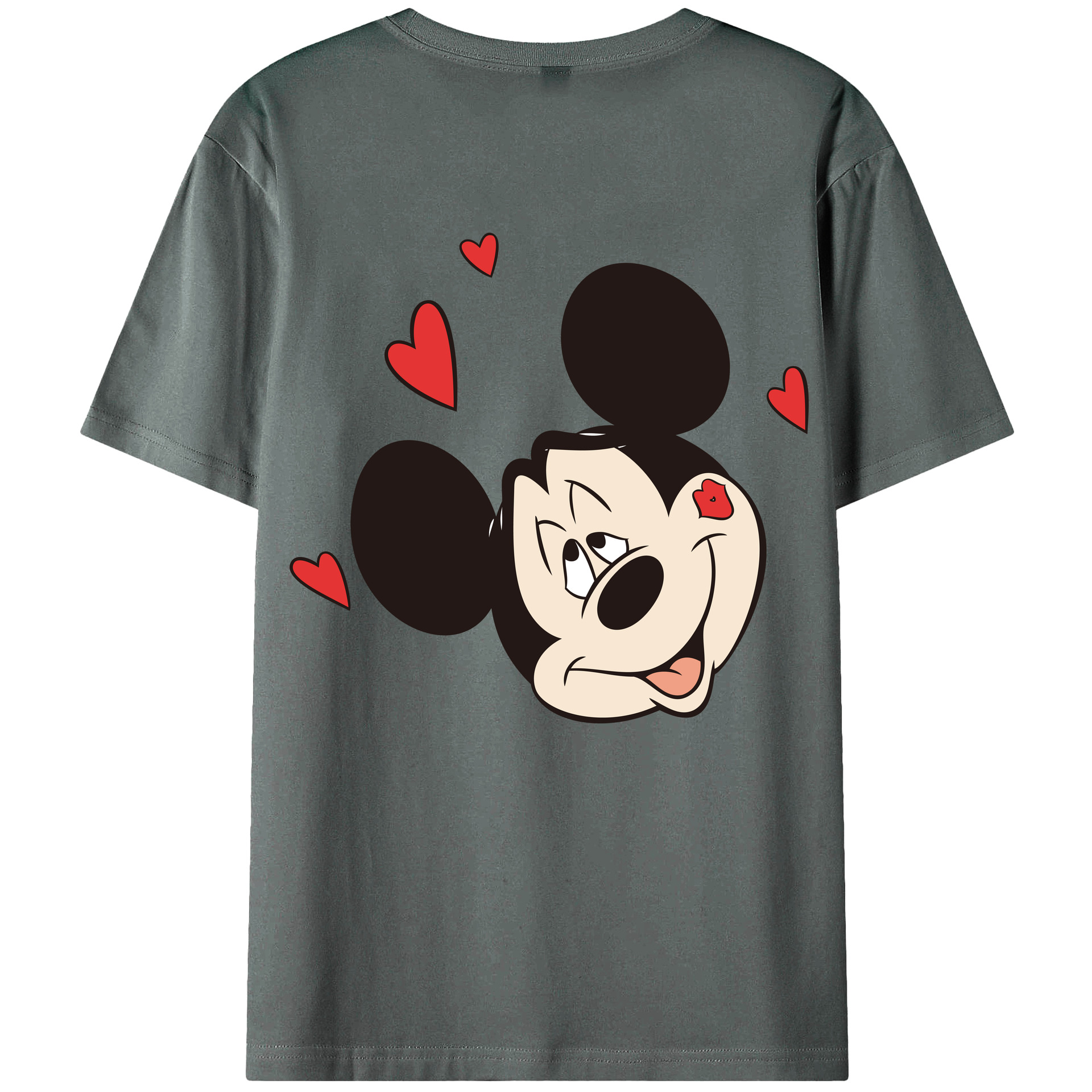 （画像用） ミッキーマウス Mickey Mouse 綿100％半袖Tシャツ（背面プリント）